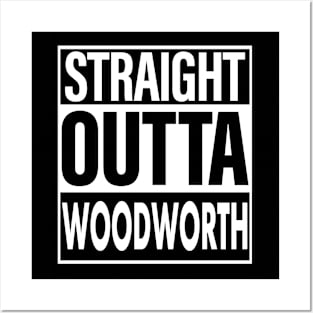Woodworth Name Straight Outta Woodworth Posters and Art
